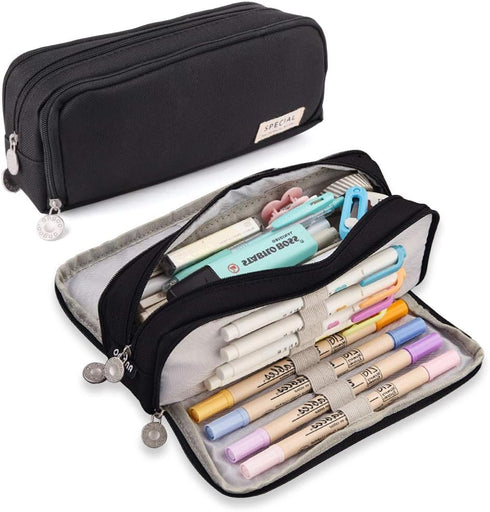 iSuperb Large Pencil Case 3 Compartments Pencil Pouch Big Capacity Pencil Bag for Kids Teen Girls Boys Student School Supplies Oxford Organizer Pe...
