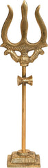 Shiva's Trident - Brass Statue...