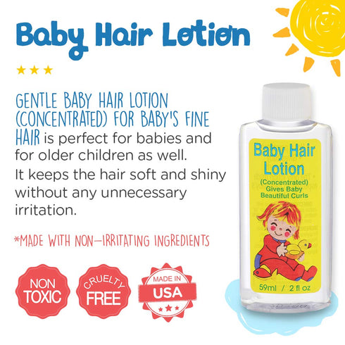 Clubman Gentle Baby Hair Lotion (Concentrated) for Baby's Fine Hair, 2 oz x 3 packs...