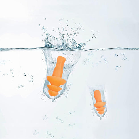 5 Pairs Corded Ear Plugs Reusable Silicone Earplugs with String Banded Ear Plug Sleep Noise Cancelling for Hearing Protection...