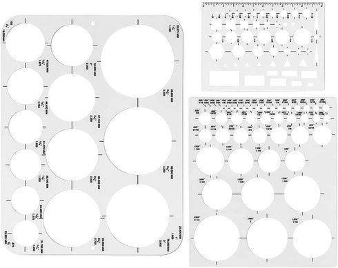 Circle Templates, Drafting Stencils Measuring Tools, Circle Stencil for Drawing, Circle Round Stencil, Drawing Aid Tool, Circle Templates, Circle ...