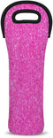 Wine Carriers and Totes 1 Bottle Pink Color Insulated Wine Bag with Handles Single Bottle Wine Cooler Bags for Travel...