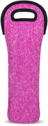 Wine Carriers and Totes 1 Bottle Pink Color Insulated Wine Bag with Handles Single Bottle Wine Cooler Bags for Travel...
