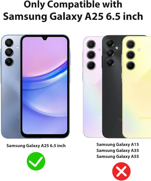 Jelanry Case for Samsung Galaxy A25 5G Full Body Heavy Duty Rugged Dual-Layer Protection, Dust/Drop Proof Shockproof Matte Scratch Armor Back Cove...
