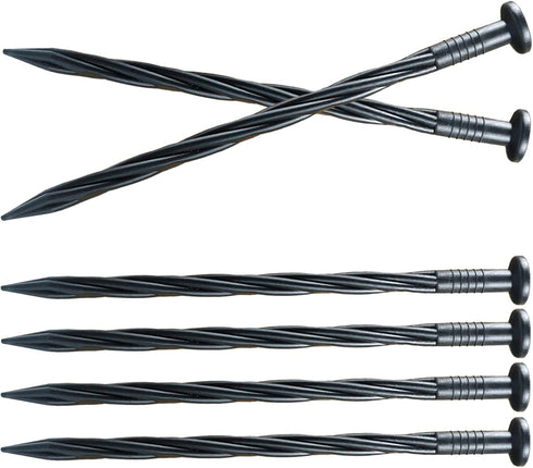 30 Pcs Spiral Landscape Anchoring Spikes, 8 Inch Landscaping Fabric Edging Anchoring Stakes Plastic Edging Nails Nylon Garden Lawn Yard Spikes...
