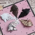 Wixine 5Pcs Vintage Gold Silver Brooches for Women Men Lapel Pin Wolf Collar Jewelry Fashion Brooch Pins...