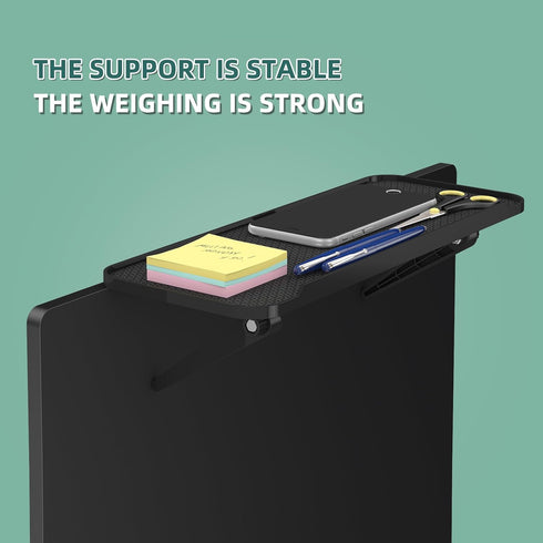 Magnetic Computer Monitor Memo Board, Set of 3 (Left & Right & Top Shelf) Message Pad Reminder Side Panels, Screen Storage Shelf Adjustable Monito...