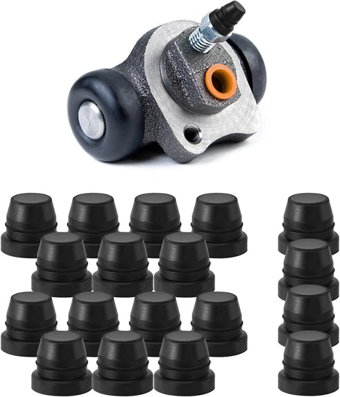 18PCS Brake Bleeder Cap, Grease Fitting Caps, Rubber Zerk Covers Brake Caliper Dust Cover, Brake Bleeder Nipple Cap Universal Car Accessories for ...