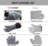 Comsmart BBQ Gloves, Heat Resistant Silicone Grilling Gloves, Long Waterproof BBQ Kitchen Oven Mitts with Inner Cotton Layer for Barbecue, Cooking...