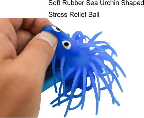 12PCS Cute Sea Urchin Pens Funny Monster Ballpoint Pens Soft Rubber Pen Novelty Animal Pens For School Christmas Easter Office Party....