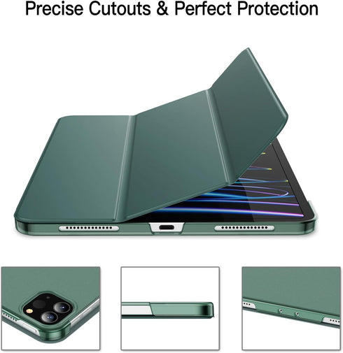 JETech Case for iPad Pro 11 Inch, 2022/2021/2020 Model, Slim Stand Hard Back Shell Smart Cover with Auto Wake/Sleep (Misty Blue)...