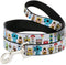Disney Pet Leash, Dog Leash, Pixar Holiday Collection Nutcracker Characters Lineup White, 4 Feet Long 0.5 Inch Wide...