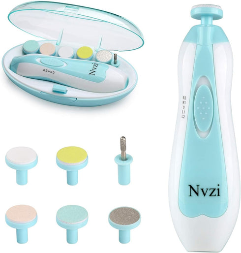 Baby Nail Trimmer Electric, Electric Nail File Baby Nail Clippers with Light, Toe Nail Sander for Thick Nails, Infant Nail Clippers for Newborn Or...