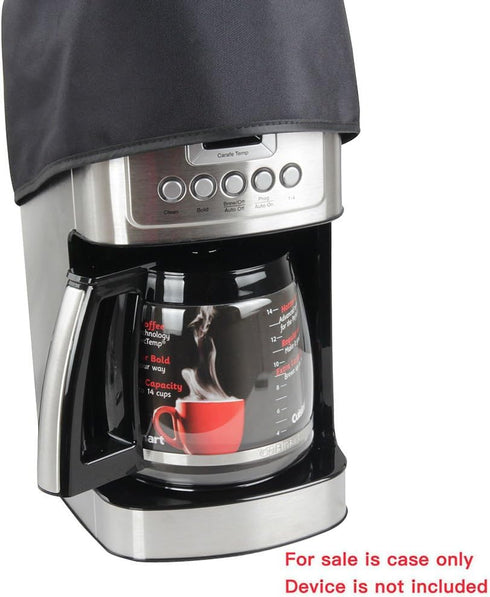 Hermitshell Dust Proof Cover with Soft Velvet Lining Fits Cuisinart DCC-3200AMZ / DCC-3400 PerfecTemp 14 Cup Programmable Coffeemaker (Black)...