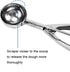 Cookie Scoop Set, Ice Cream Scoop Set, 3 PCS Metal Ice Cream Scoop Trigger Include Large-Medium-Small Size, Select 18/8 Stainless Steel, Secondary...