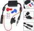 Universal Car Stereo Radio FM Antenna 12V Power Supply DIN Plug Connector for Vehicle Truck SUV Car Audio Boat Radio Stereo Media Head 12V Antenna...