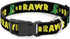 Buckle-Down Plastic Clip Collar - RRRAWR Dinosaur Black/Green/Yellow - 1" Wide - Fits 15-26" Neck - Large...