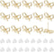 SUNNYCLUE 1 Box 70Pcs Bowknot Post Earring Findings Earring Stud with Hole Earring Posts Gold Earring Stud with Hole Stud Earrings for Jewelry Mak...