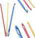 Zuoyou 6PCS Aluminum Tunisian Afghan Crochet Hook DIY Knitting Needles Tool with Eye 2.75/4/6mm......