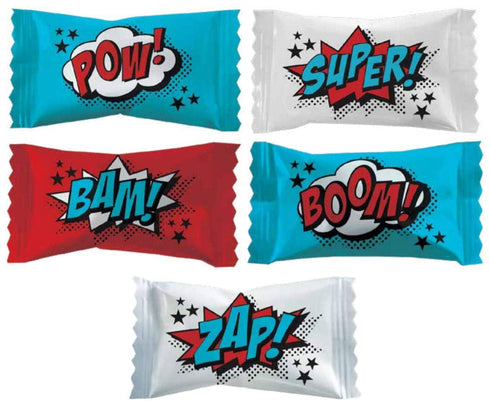 Fruidles Superhero Buttermints Candies, After Dinner Mints, Fat-Free, Kosher Certified, Individually Wrapped (55 Pieces)...