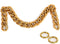 Xiazw DIY Heavy Chunky Aluminum Metal Purse Handle Bag Chains Charms Straps Replacement Handbag Accessories Decoration (Gold)...