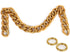 Xiazw DIY Heavy Chunky Aluminum Metal Purse Handle Bag Chains Charms Straps Replacement Handbag Accessories Decoration (Gold)...