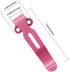 2 Packs Deep Carry Pocket Clips for Benchmade, Emerson, Protech and More, Pink Coating Stainless Steel Pocket Knife Clip Replacement with 4 Pieces...