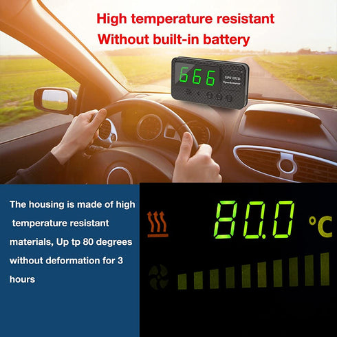 KingNeed Original Universal GPS Head Up Display Speedometer Odometer Car Digital Speed Display MPH Over Speeding Alarm Car Clock for All Vehicles ...