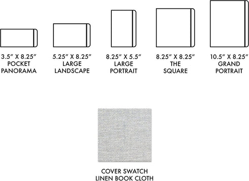 Handbook Journal Co. Artist Watercolor Sketchbook 3.5 x 8.25 Inches (2-Pack) 95lb / 200 GSM, Pocket Panorama, Hardcover w/Pocket...