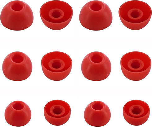 Replacement Earbuds Tips Silicone Eartips for Beats Studio Buds Headphones Fit in Case Buds Tips,6 Pairs S/M/L 3 Size,Red...