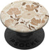 Minimalist Floral Line Art Boho Aesthetic Light Brown Cream PopSockets Standard PopGrip...