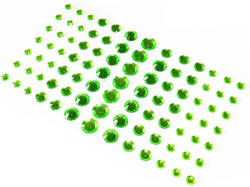 Elandy 1Sheet(91PCS) 4 Different Sizes Self-Adhesive Craft Jewels Flatback Rhinestone Crystal Gems Stickers for Crafts Body Eyes Nail Makeup Festi...