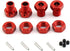 17mm Wheel Hex 5mm Extended and 17mm Wheel Nut Aluminum Alloy for ARRMA Kraton 6S Outcast 6S Notorious 6S Talion 6S Upgrades Parts (Red)...