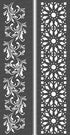 CrafTreat Floral Border Stencils for Painting on Wood, Canvas, Paper, Fabric, Floor, Wall and Tile - Border5 and Border6-2 Pcs - 3x12 Inches Each ...