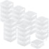 Rocutus 24 Pack Small Clear Plastic Storage Containers with Lids,Beads Storage Box with Hinged Lid for Beads,Earplugs,Pins, Small Items, Crafts, J...