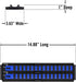 Ernst Manufacturing Socket Boss 2-Rail 1/4-Inch-Drive Socket Organizer, 13-Inch, for Toolbox drawer - Blue (8495) - Made in the USA...