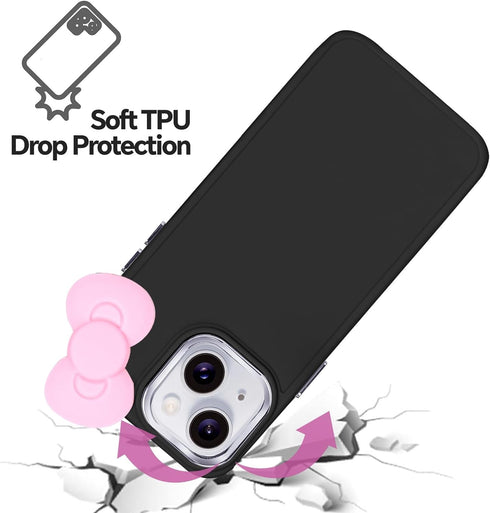 Compatible with iPhone 11 Case, Cute 3D Bowknot Design Soft Silicone Shockproof Cover for iPhone 11 6.1" 2019 Black...