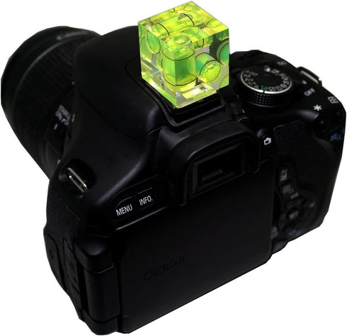 FOTYRIG Camera Level Hot Shoe Level 3 Axis Bubble Spirit Level Standard Shoe Mount Compatible with Nikon, Olympus, Pentax Digital and Film Cameras...