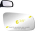 Mirror Glass Replacement fit for Volkswagen VW| 1999-2002 Cabrio 1999-2006 Golf 1999-2005 Jetta 1998-2004 Passat Passenger Right Side RH With Adhe...