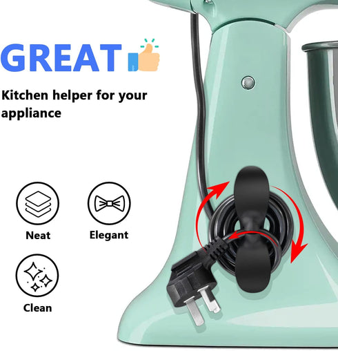 Cord Organizer for Appliances 3Pack, Yoelike Cord Wrapper Wire Holder Cable Organizer for Mixer, Blender, Coffee Maker, Pressure Cooker and Air Fr...