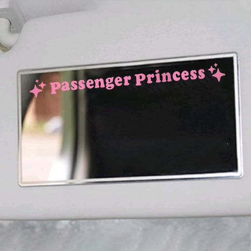 BoAn 3 Pack Passenger Princess Stickers,Rearview Mirror Decal, Vinyl Decal,Car Mirror Decal,Cute Car Sticker...