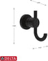 Delta NIC35-MB Nicoli Double Towel Hook Bath Hardware Accessory in Matte Black...