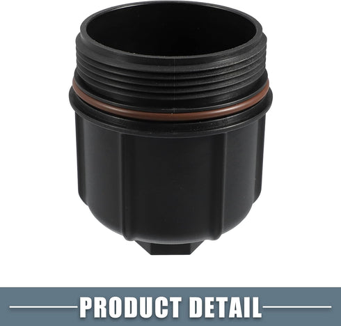 Engine Oil Filter Housing Cover Cap 079115433C for Audi A8 S6 S7 S8 4.0L V8 2013-2018 Plastic Black...