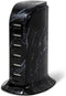 Aduro 40W 6-Port USB Desktop Charging Station Hub Wall Charger for iPhone iPad Tablets Smartphones with Smart Flow (Black Marble)...