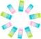 10 Pcs Colored Cube Pencil Erasers, Fruit Scented, Age-Resistant, Soft Flexible Rubber Jelly Erasers Cute Gradient Erasers for School Art Drawing,...