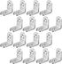 L Bracket Corner Brace Joint Right Angle 90 Degree Fastener Wood Support for Shelves Braces Mounting Brackets with Screws for Furniture Chairs Woo...