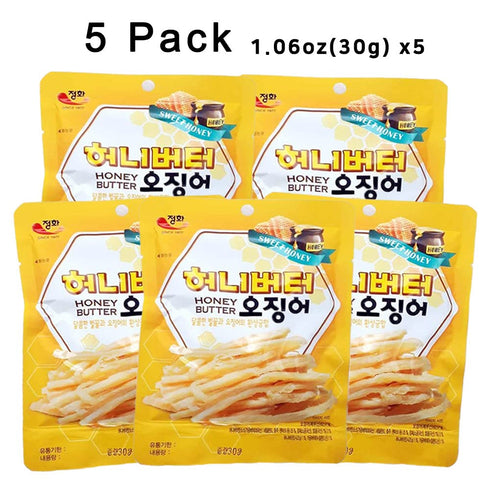 K-Herb Dried Squid – Korean Squid Flavorful Grilled Soft Butter Korean Dried Squid (Butter Squid 5Pack)...