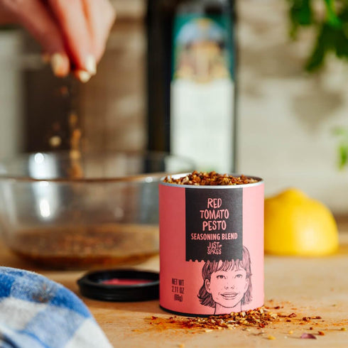Just Spices Red Tomato Pesto Seasoning Blend, 2.11 OZ | For as much or as little pesto as you need....