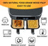 BYKITCHEN Air Fryer Liners for Ninja Dual Air Fryer, Set of 150, Rectangle Disposable Air Fryer Liners Compatible with Ninja DZ201/DZ401/DZ550, In...