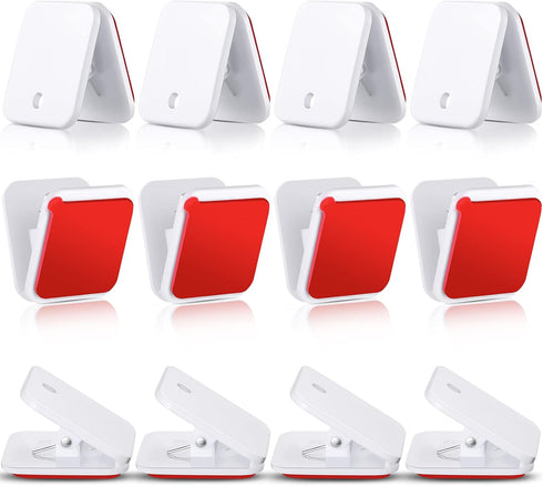 Self Adhesive Clips, Wall Clips, Shower Curtain Clips, Photo Clips for Paper Flag Hanger Double-Sided Adhesive Spring Clips for Teachers, Poster H...